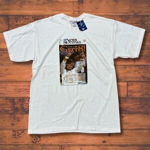 2008 Tennessee Lady Vols Candace Parker T-Shirt Newspaper Headline Tee Large NWT